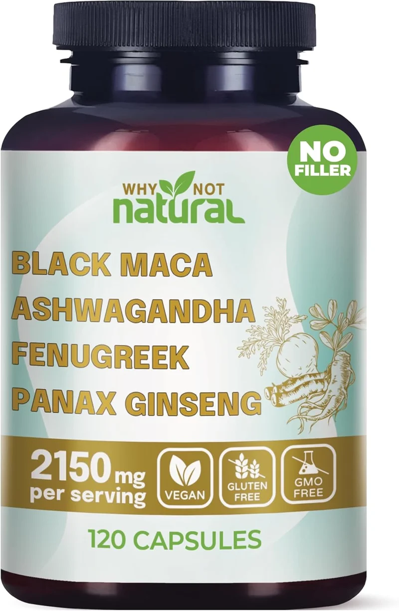 Why Not Natural Organic Black Maca Supplement - Rank 8 in Best Ashwagandha of 2025