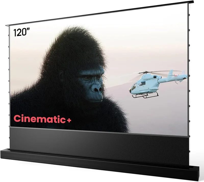 AWOL VISION 120" Motorized Floor Rising Projector Screen - Rank 2 in Best Projector Screen of 2025
