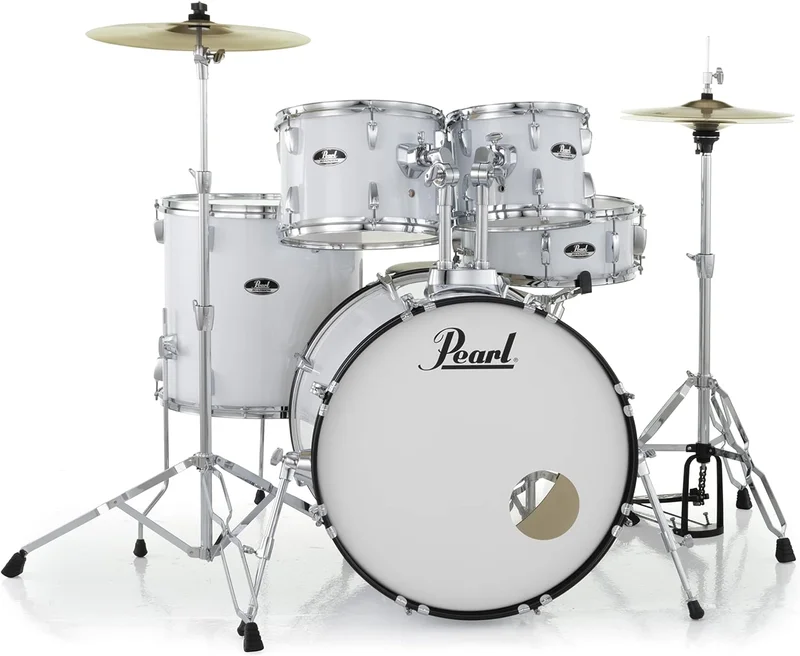 Pearl Roadshow 5-Piece Drum Set Pure White - Rank 5 in Best Drum Sets of 2025