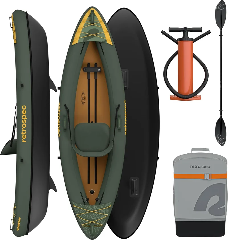 Retrospec Coaster Inflatable Kayak Set - Rank 10 in Best Inflatable Kayak of 2025