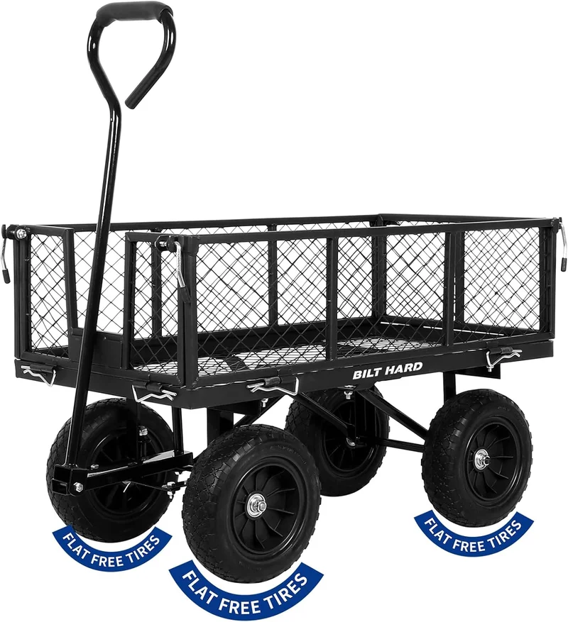 BILT HARD 400 lbs Steel Garden Cart - Rank 10 in Best Garden Cart of 2025
