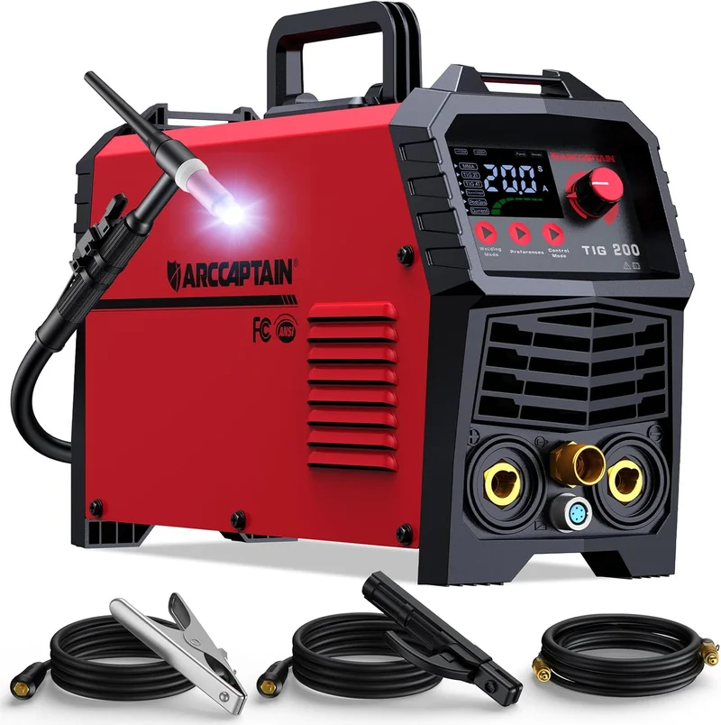 ARCCAPTAIN 200A Dual Voltage TIG/Stick Welder - Rank 3 in Best Welder Machine of 2025