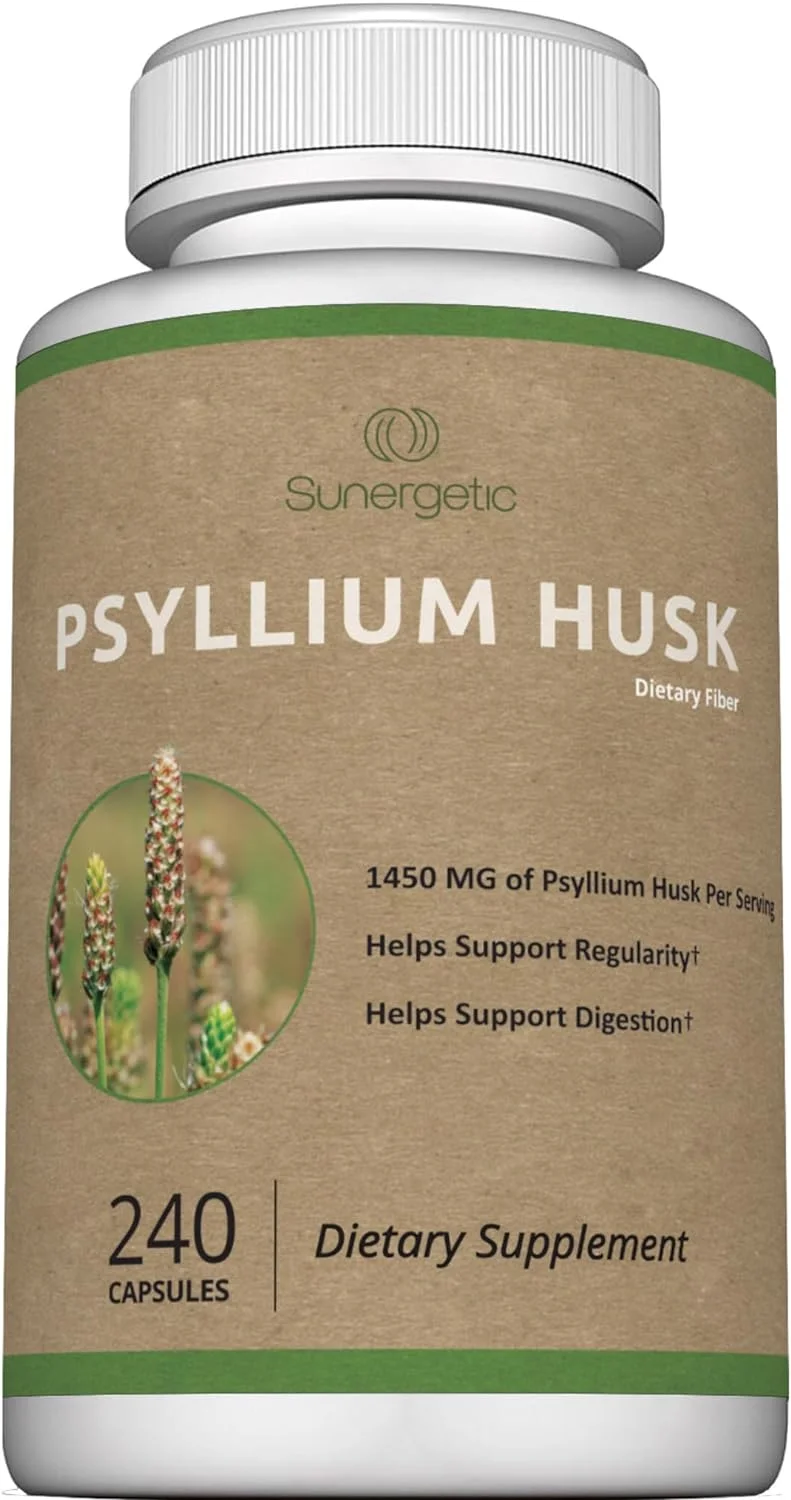 Premium Psyllium Husk Fiber Supplement 1450mg - Rank 2 in Best Psyllium Husks of 2025
