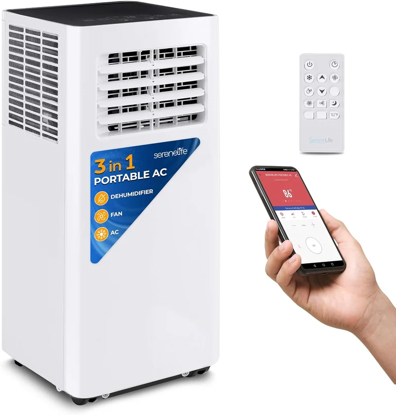 SereneLife SLPAC805W Portable Air Conditioner - Rank 3 in Best Portable Air Conditioner of 2025