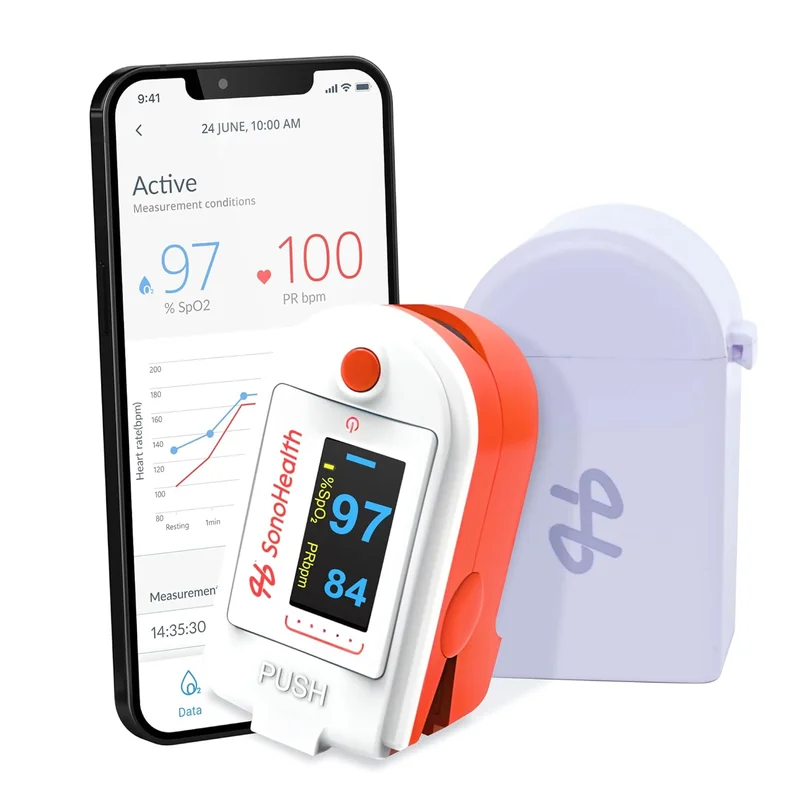 SonoHealth Pulse Oximeter Monitor - Rank 2 in Best Oximeter of 2025