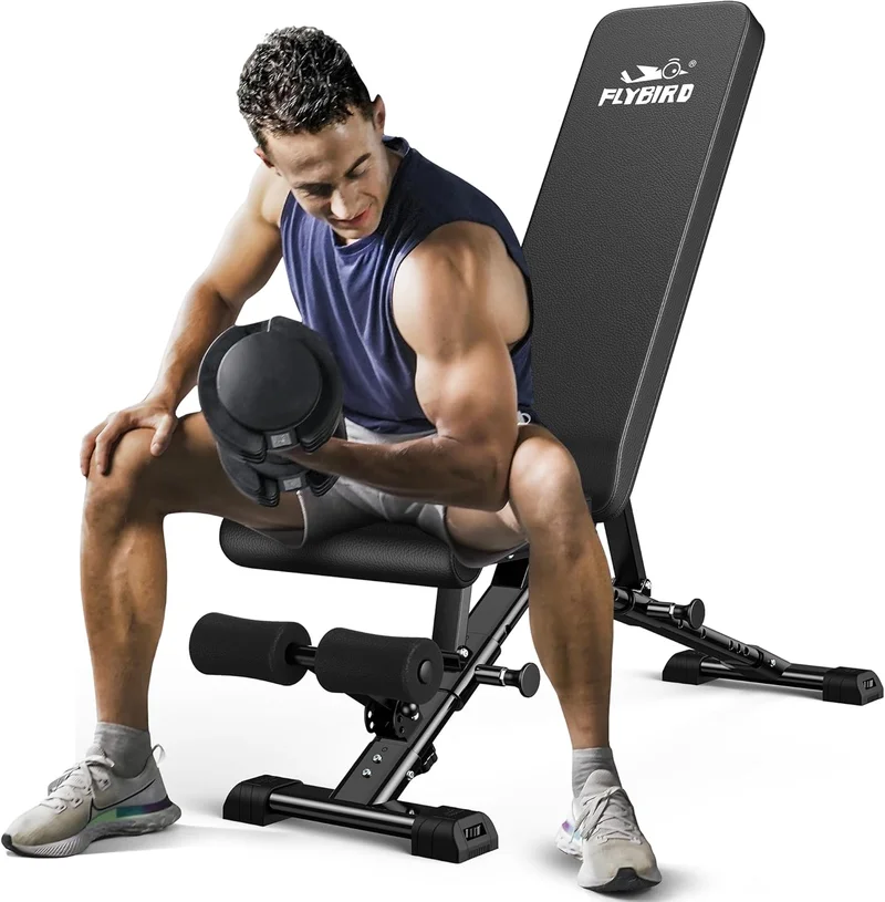 FLYBIRD Adjustable Weight Bench for Full Body Workout - Rank 8 in Best Workout Bench of 2025