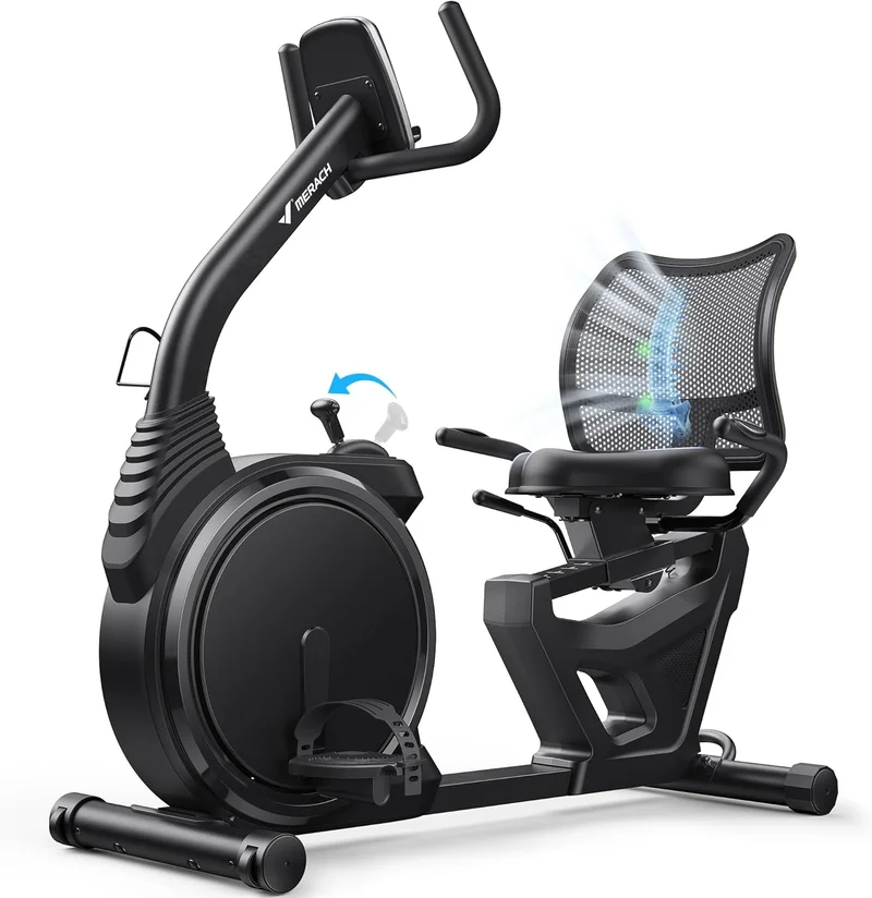MERACH High-end Recumbent Exercise Bike with Bluetooth - Rank 8 in Best Recumbent Bike For Seniors of 2025