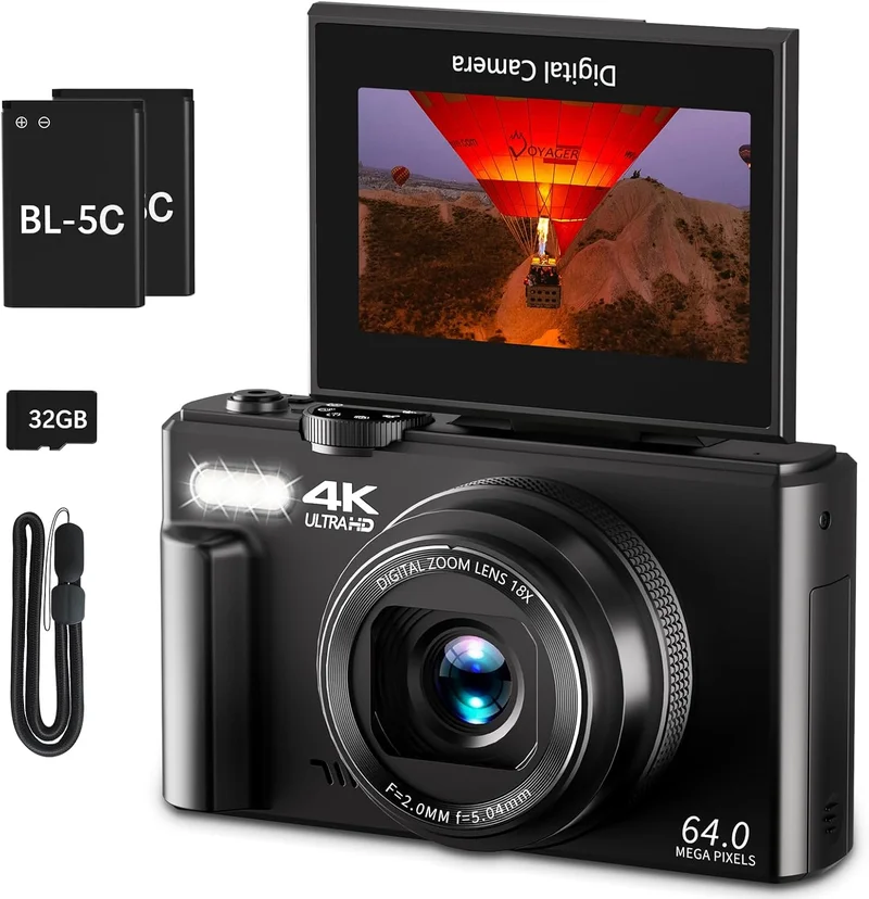 VJIANGER 4K 64MP Vlogging Camera - Rank 3 in Best Vlog Camera of 2025