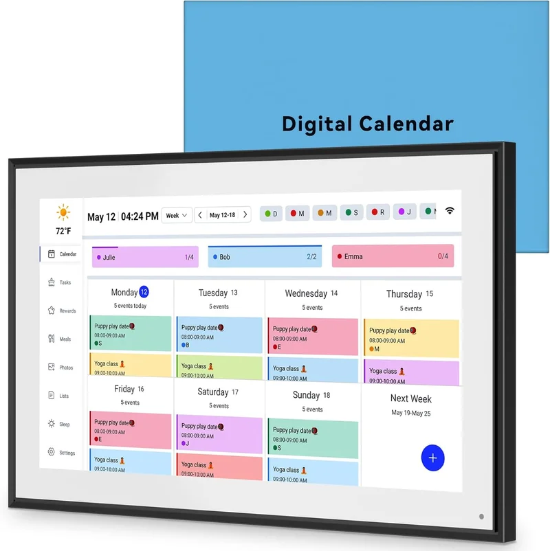 BQQJDD 15.6 Inch Digital Calendar Display - Rank 8 in Best Skylight Calendar of 2025