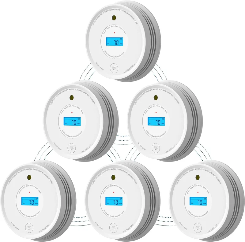 AEGISLINK Smoke and CO Detector SC-RF220 - Rank 5 in Best Wireless Smoke Detector of 2025