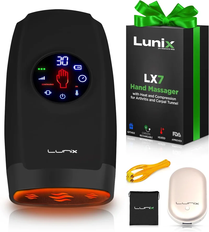 Lunix LX7 Touchscreen Electric Hand Massager - Rank 4 in Best Hand Massager of 2025