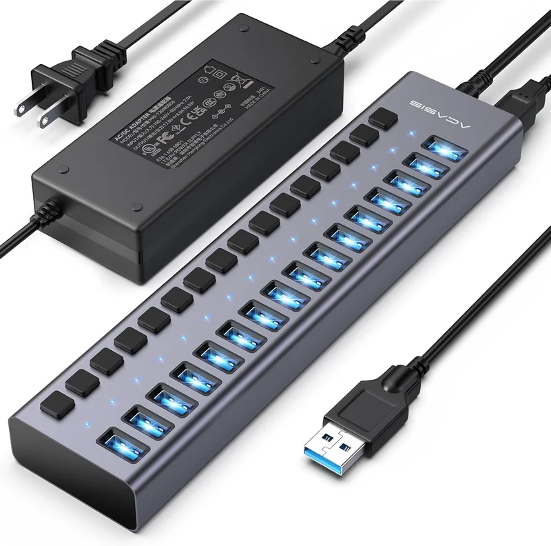 ACASIS 16 Port USB 3.1 Hub - Rank 10 in Best Usb Hub of 2025