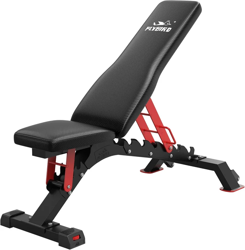FLYBIRD Adjustable Weight Bench 1200LBS Capacity - Rank 3 in Best Adjustable Weight Bench of 2025