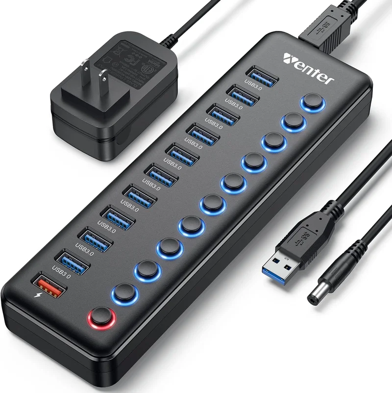 Wenter 11-Port USB Hub 3.0 - Rank 6 in Best Usb Hub of 2025