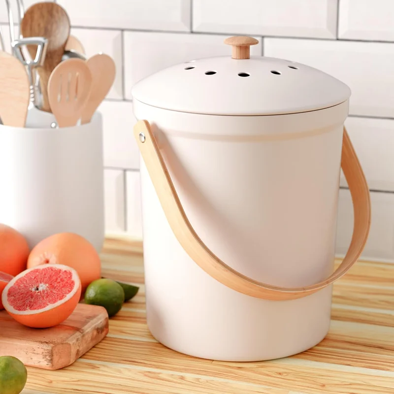 Beautiful Kitchen Compost Bin Beige - Rank 5 in Best Indoor Compost Bin of 2025