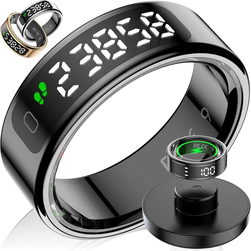 Gulemfy Smart LED Fitness Ring - Rank 10 in Best Smart Ring For Men of 2025