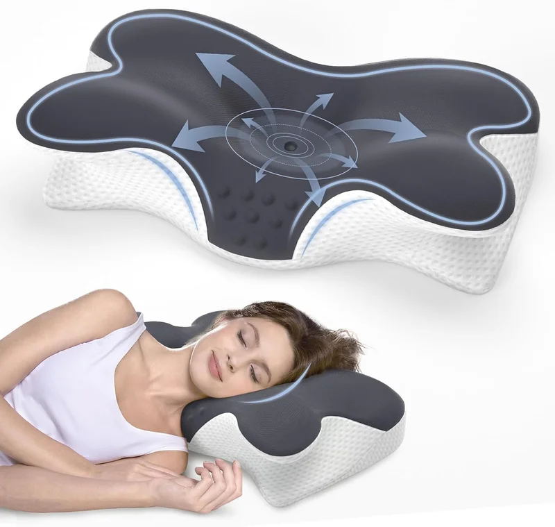 Cervical Neck Pillow for Pain Relief - Rank 8 in Best Pillow For Side Sleepers of 2025