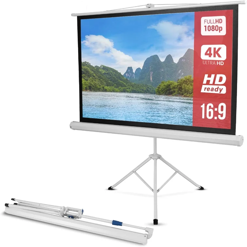 Pyle Portable Projector Screen with Tripod Stand - Rank 7 in Best Projector Screen of 2025