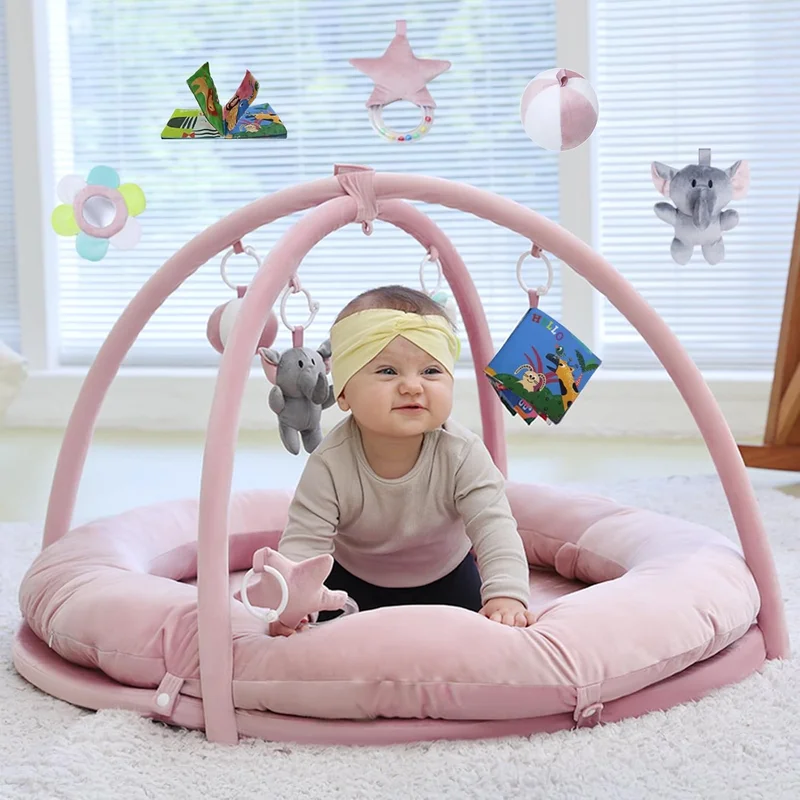 Hiseeme 5-in-1 Baby Activity Gym Mat - Rank 3 in Best Newborn Play Mat of 2025