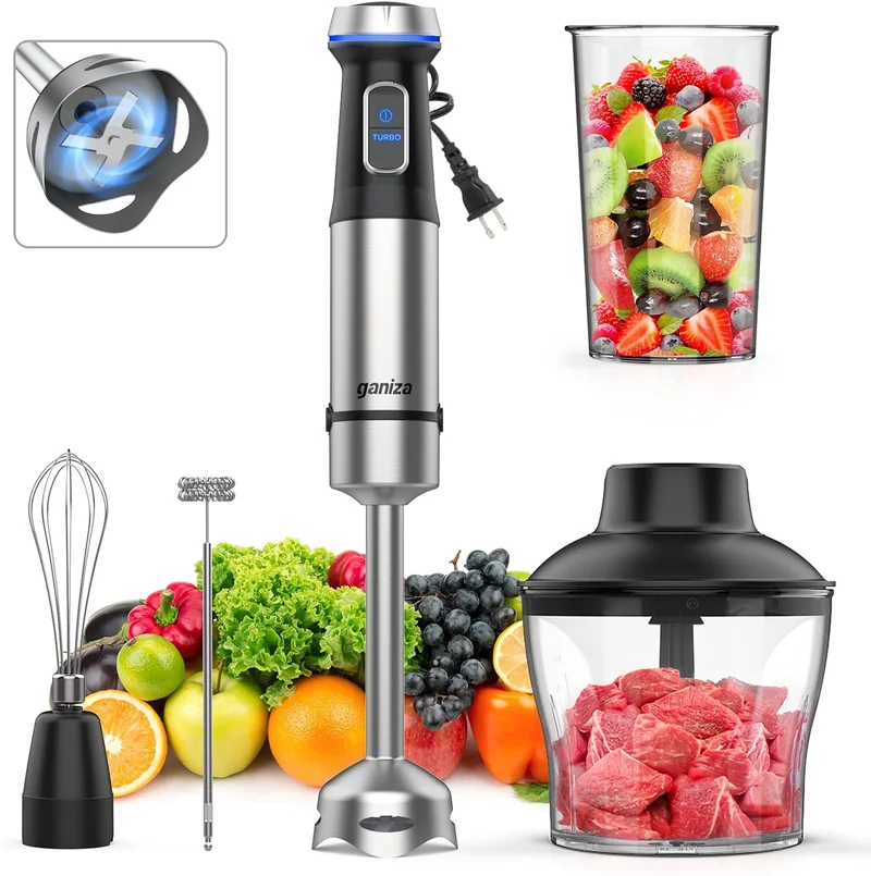 Ganiza 5-in-1 Immersion Blender 1000W - Rank 3 in Best Emulsion Blender of 2025