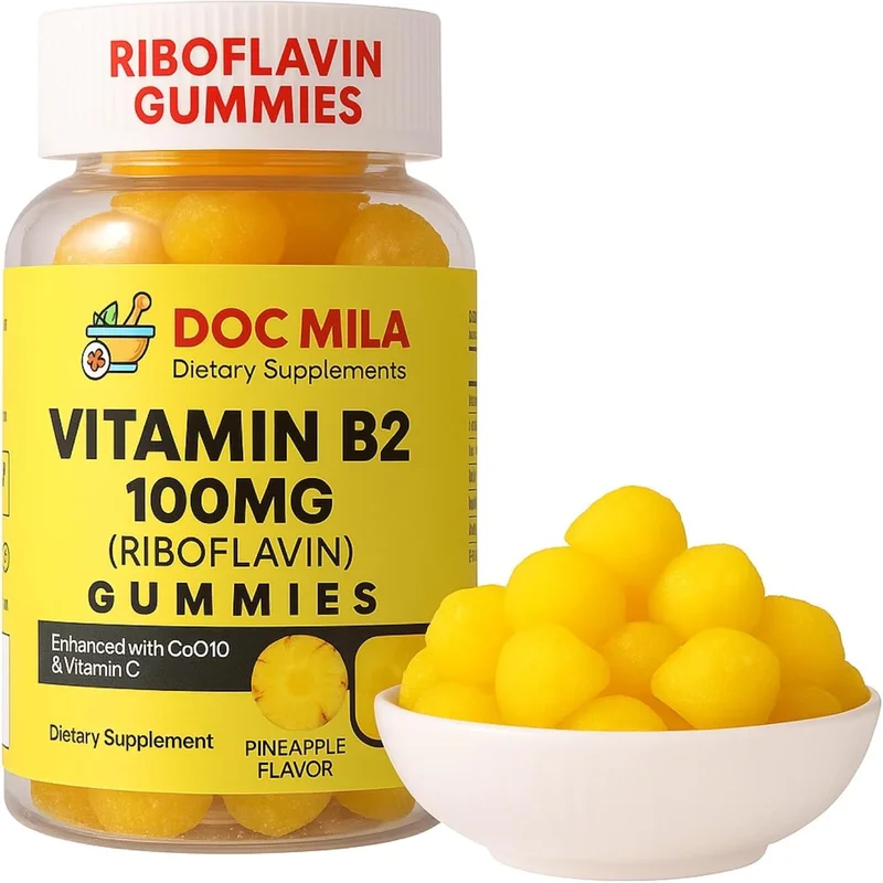 Doc Mila Vitamin B2 100mg Gummies - Rank 9 in Best Vitamin B Gummies of 2025