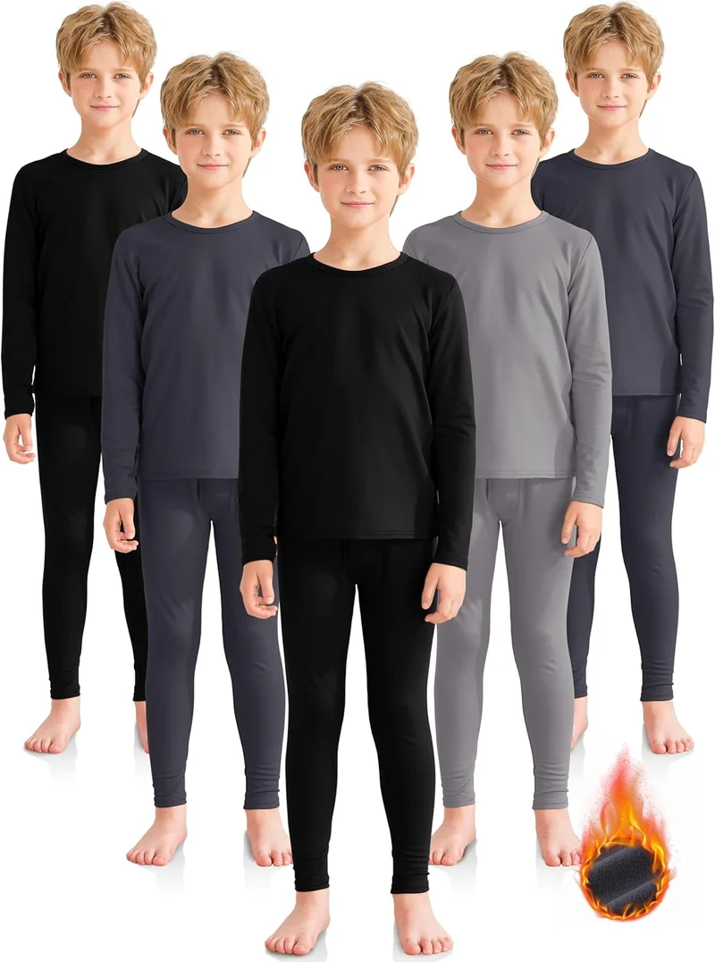 Boys Thermal Underwear Set - Rank 9 in Best Long Johns For Kids of 2025