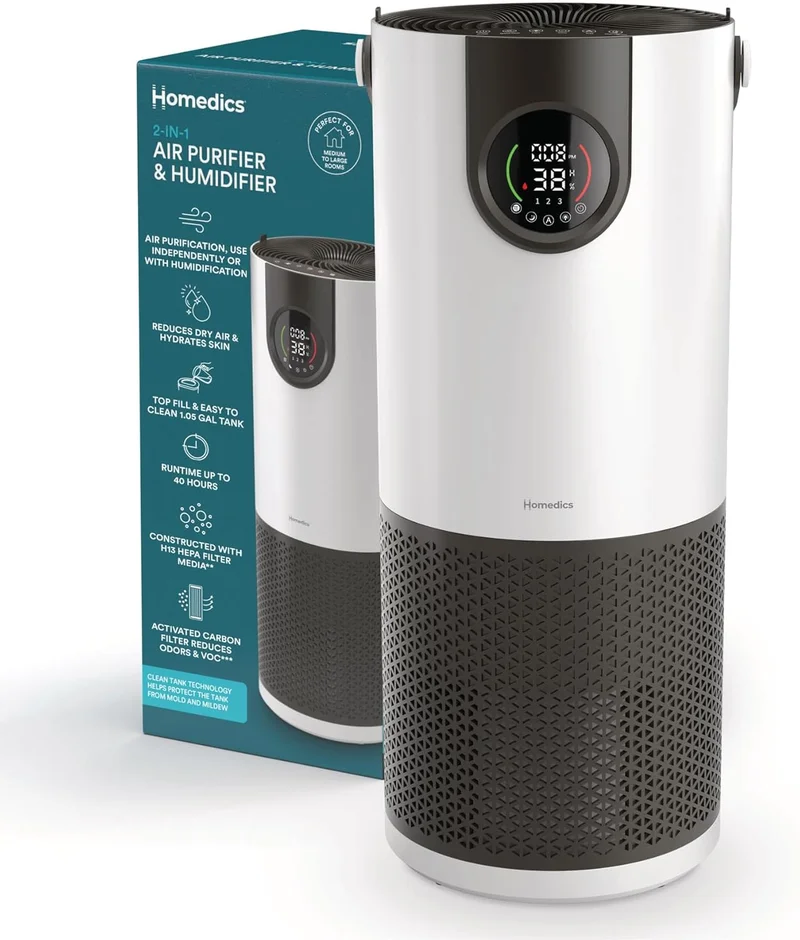 Homedics Cool Mist Humidifier & Air Purifier - Rank 4 in Best Air Purifier And Humidifier of 2025
