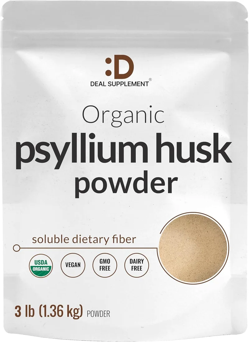 Deal Supplement Organic Psyllium Husk Powder - Rank 10 in Best Psyllium Husks of 2025