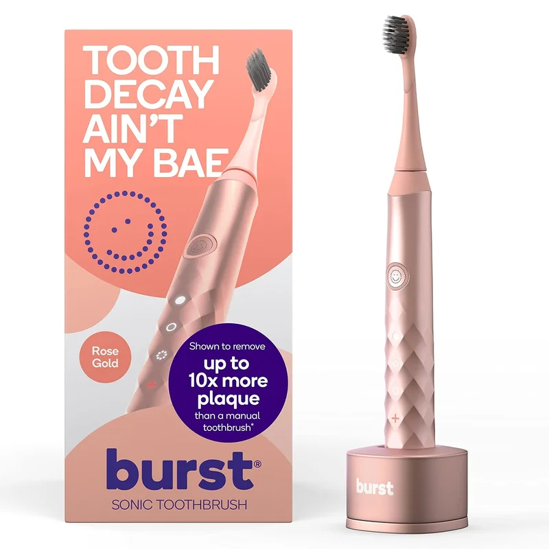 Burst Sonic Electric Toothbrush - Rose Gold - Rank 6 in Best Adult Electric Toothbrush of 2025