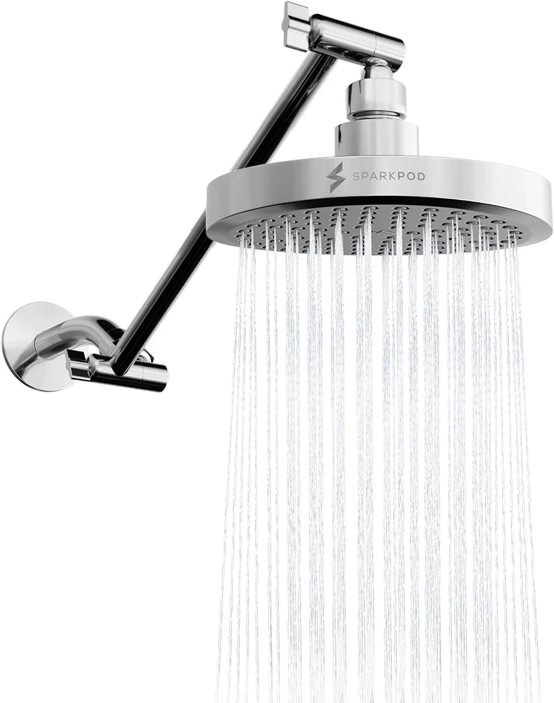 SparkPod Rain Shower Head with Extension Arm - Rank 5 in Best Shower Head of 2025