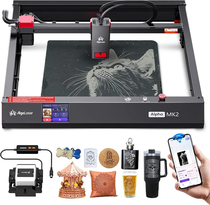 AlgoLaser Alpha MK2 Laser Engraver Machine - Rank 4 in Best Laser Cutter Machine of 2025