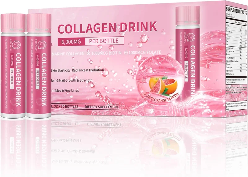 Collagen Drink with Marine Collagen Peptides - Rank 5 in Best Liquid Collagen of 2025