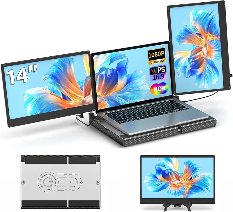 POTTMACEE 14" FHD Laptop Screen Extender - Rank 6 in Best Laptop Screen Extender of 2025