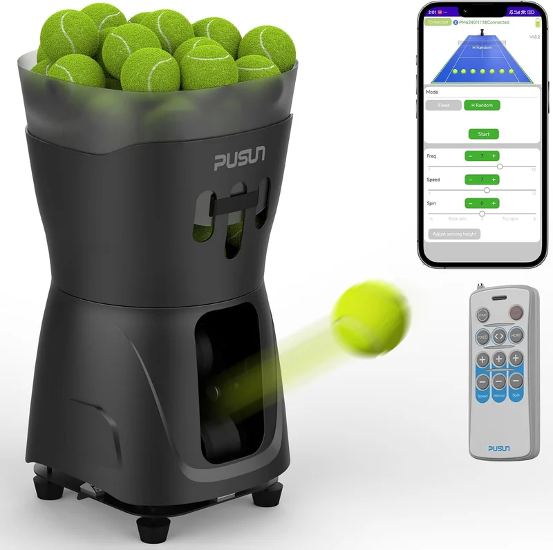 PUSUN PT-MINIPro Portable Tennis Ball Machine - Rank 4 in Best Tennis Ball Launcher of 2025