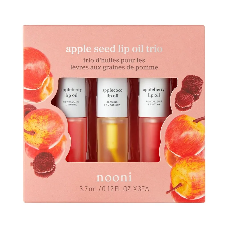 NOONI Appleseed Lip Oil Trio Set - Rank 4 in Best Lip Stain of 2025
