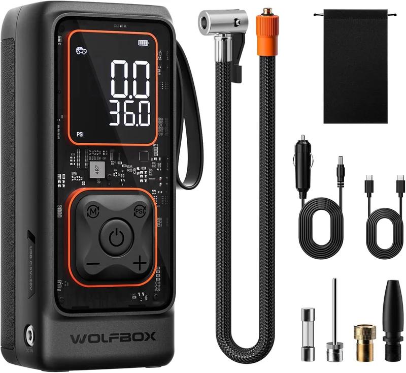 WOLFBOX Tire Inflator Air Compressor - Rank 6 in Best Tire Inflator of 2025