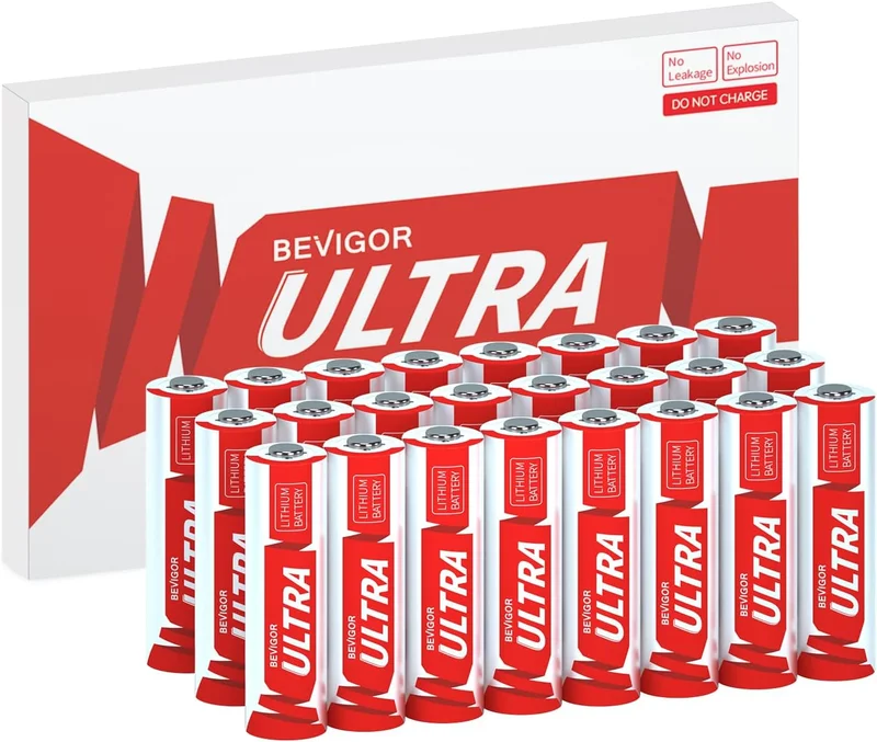 Bevigor AA Lithium Batteries 24-Pack - Rank 7 in Best Lithium Battery of 2025
