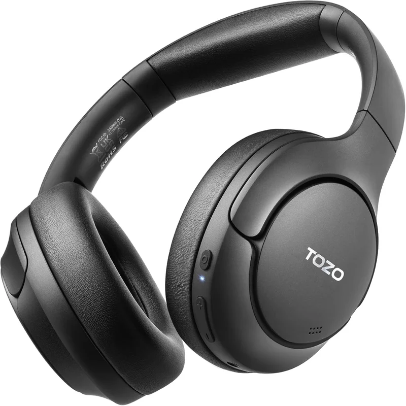 TOZO HT2 Hybrid ANC Wireless Headphones - Rank 5 in Best Budget Noise Cancelling Headphones of 2025