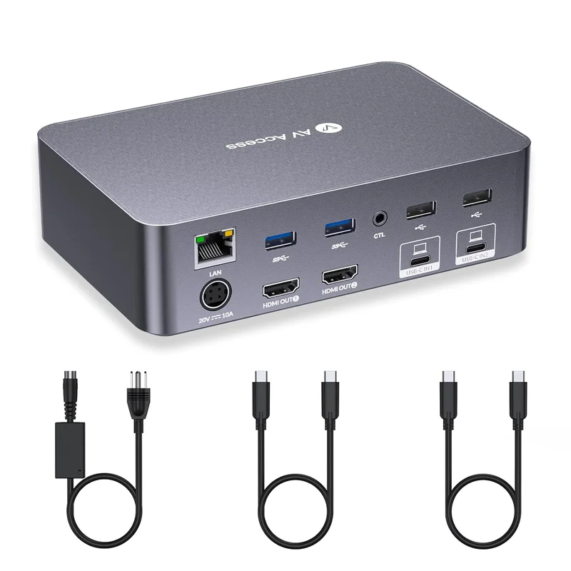 AV Access Dual Monitor KVM Switch Dock - Rank 3 in Best Kvm Switch of 2025