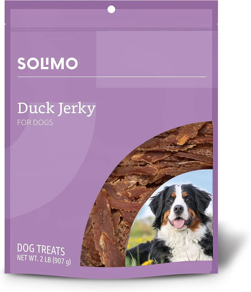 Solimo Duck Jerky Dog Treats - Rank 9 in Best Dog Snack of 2025