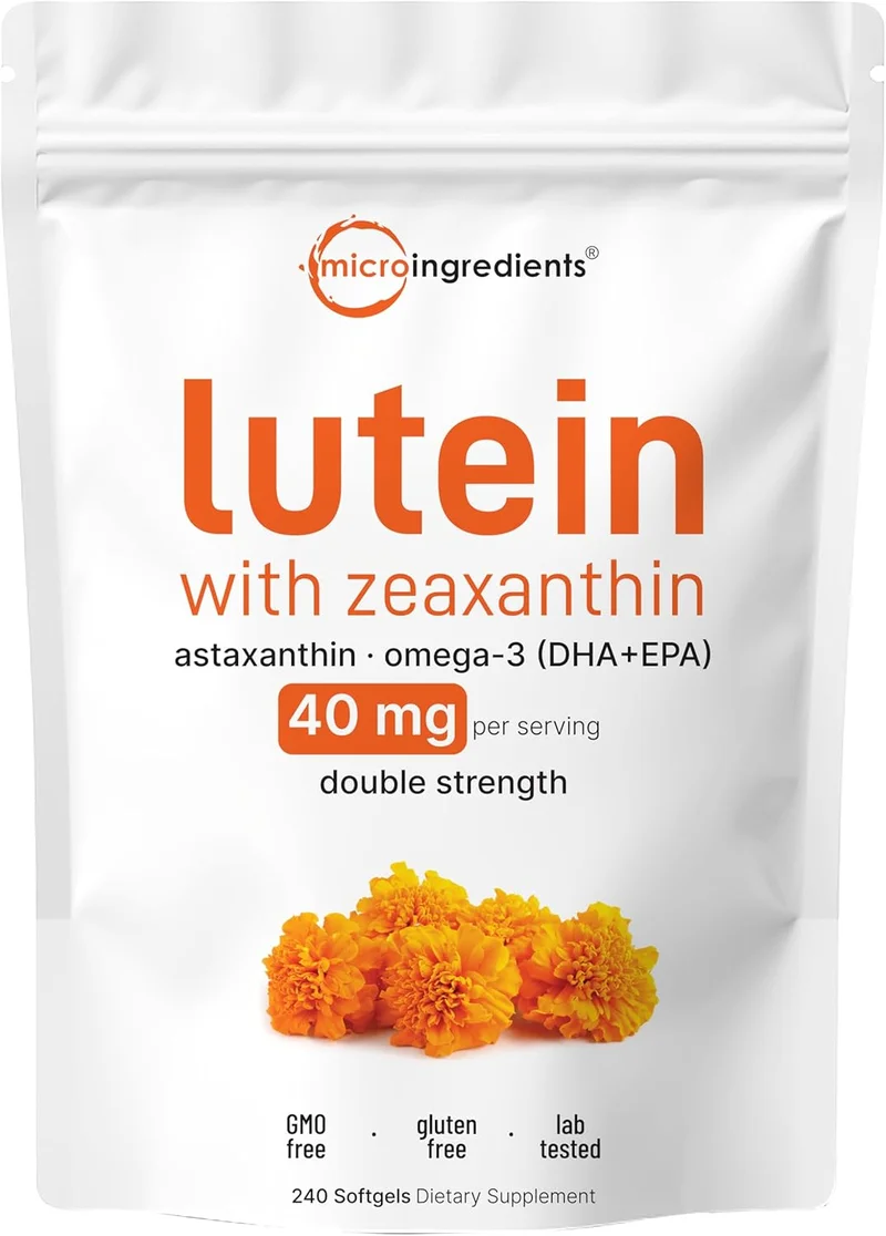 Micro Ingredients Lutein & Zeaxanthin Softgels - Rank 10 in Best Eye Vitamins of 2025