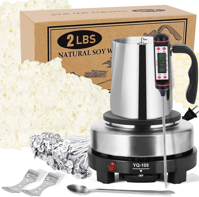 SAEUYVB Candle Making Kit with Wax Melter - Rank 5 in Best Making Candle Supplies of 2025