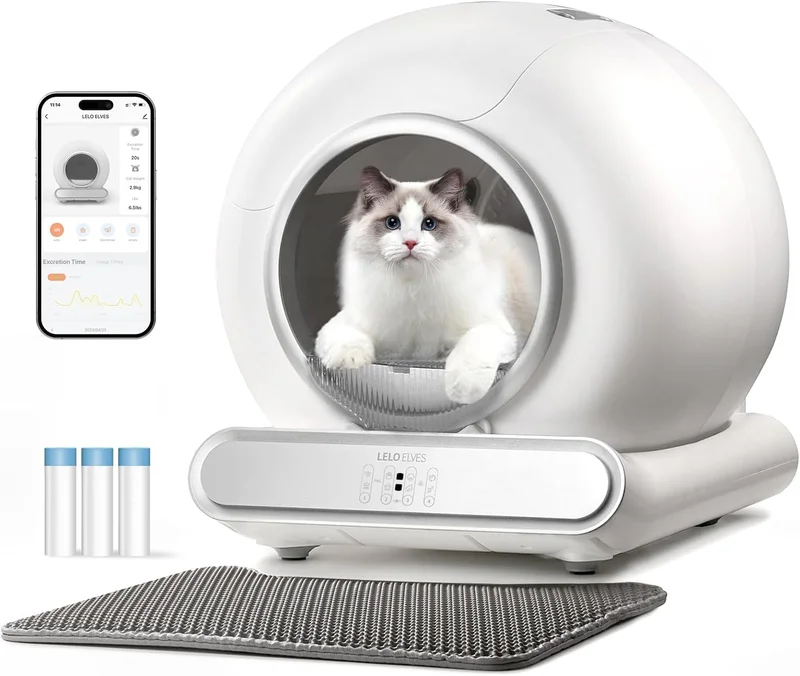 LELO ELVES Self-Cleaning Cat Litter Box - Rank 9 in Best Automatic Kitty Litter Box of 2025