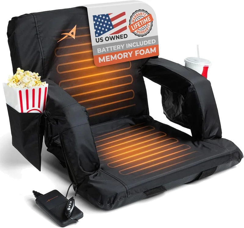 ACELETIQS Double Heated Stadium Seat - Rank 6 in Best Heated Stadium Seat of 2025