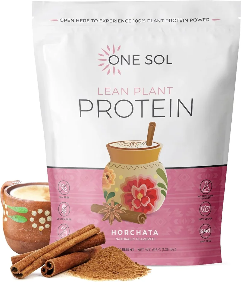 One Sol Lean Plant Protein Powder Horchata - Rank 6 in Best Tasting Weight Loss Protein Powder of 2025