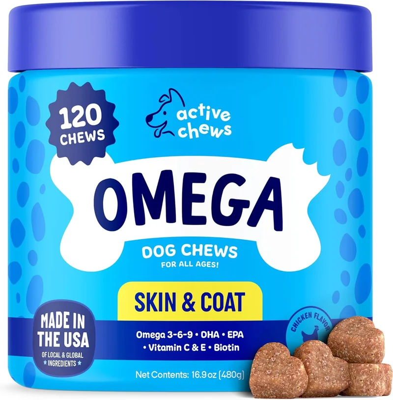 Omega 3 Fish Oil Soft Chews for Dogs - Rank 2 in Best Omega 3 For Dogs of 2025