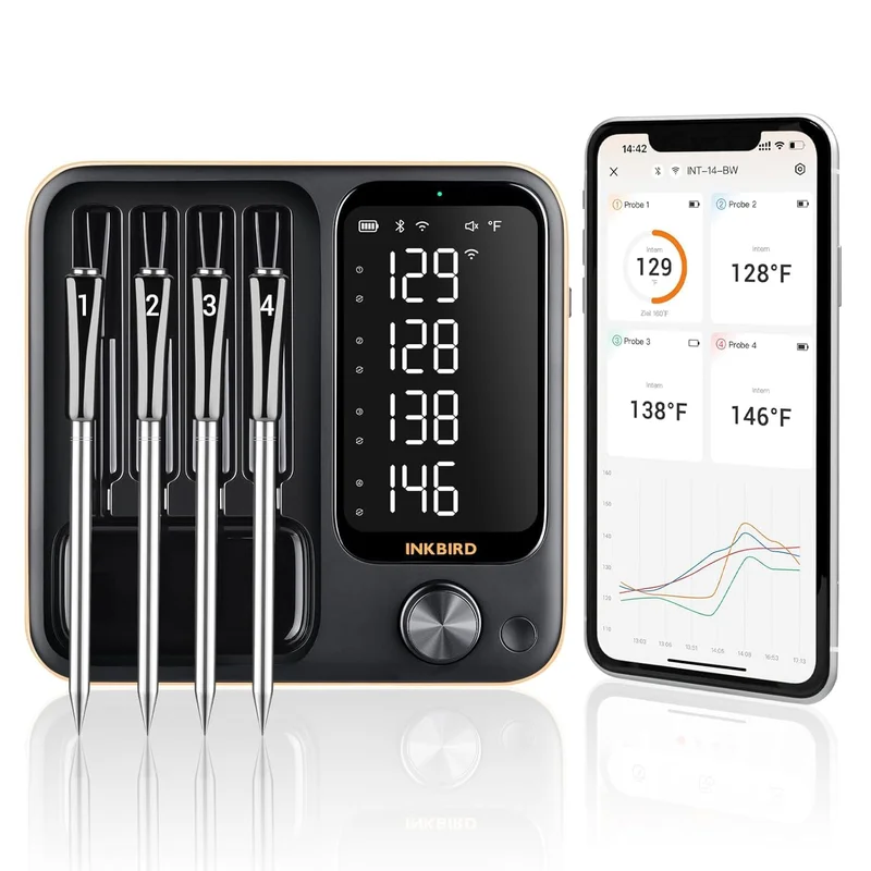 Inkbird WiFi Wireless Meat Thermometer - Rank 3 in Best Wireless Meat Thermometer of 2025