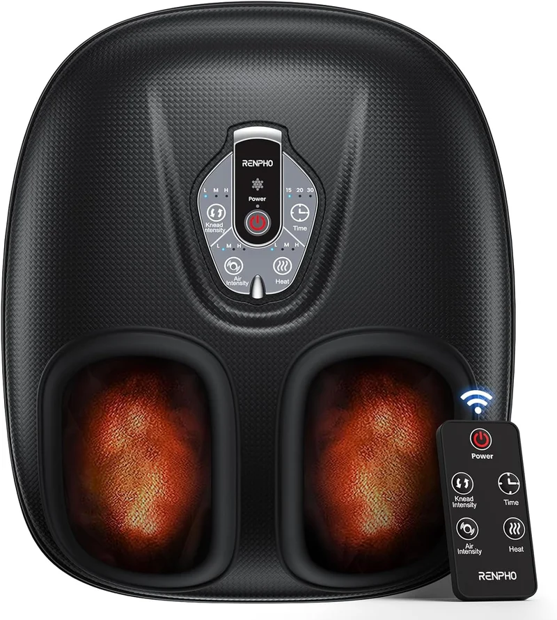 RENPHO Heated Shiatsu Foot Massager with Remote Control - Rank 4 in Foot Massagers of 2025