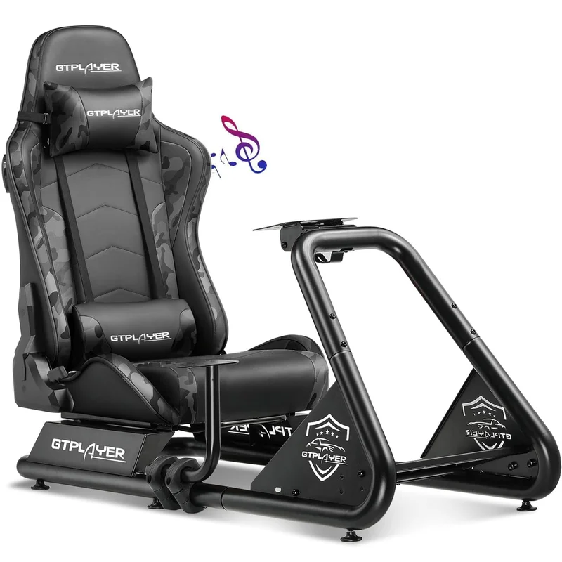 GTPLAYER Racing Simulator Cockpit with Seat - Rank 4 in Best Budget Bluetooth Speakers of 2025