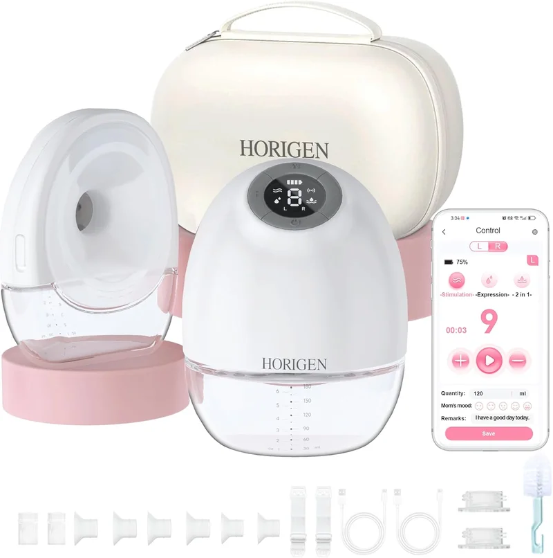 HORIGEN Wearable Wireless Breast Pump - Rank 10 in Best Breastfeeding Pump of 2025